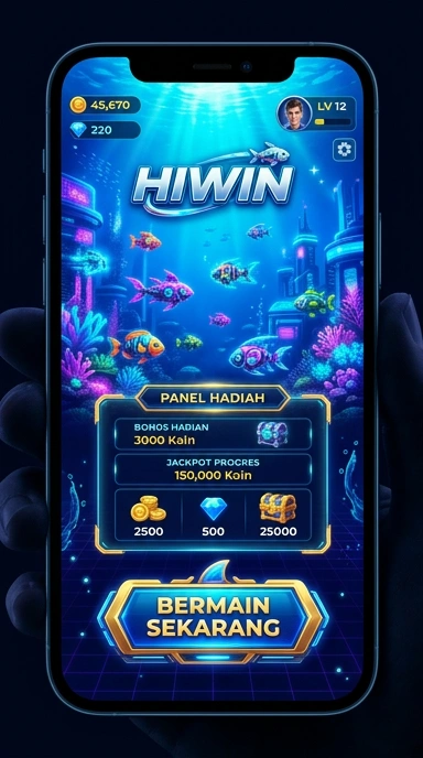 Layar utama hiwin — antarmuka bersih setelah instalasi